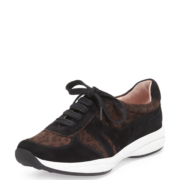 Taryn Rose Arvella Suede Leopard Print Sneaker 8M - Picture 1 of 8